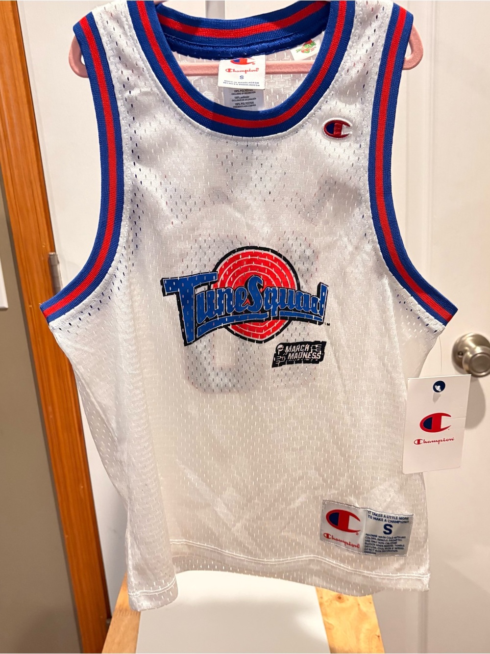 Champion Space Jam Lola Bunny Tune Squad March Madness Youth S Jersey NWT